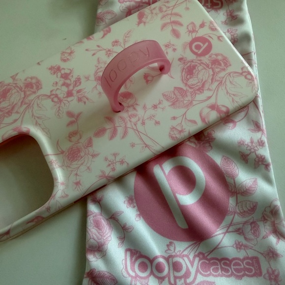 Loopy Pink Toile Case - Picture 2 of 7